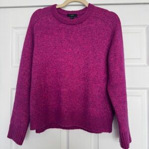 J.CREW | Relaxed saddle sleeve crewneck sweater magenta SMALL Style BD413